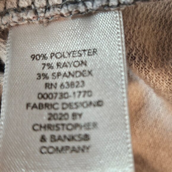 CJ Banks Womens 2X Striped Pullover Tunic Top With Half-Zip Neck Pockets casual - Picture 14 of 15